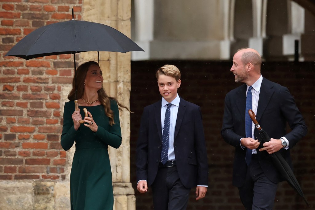 Prince William and Kate Middleton drop off Prince George, 13, for first day at Eton College