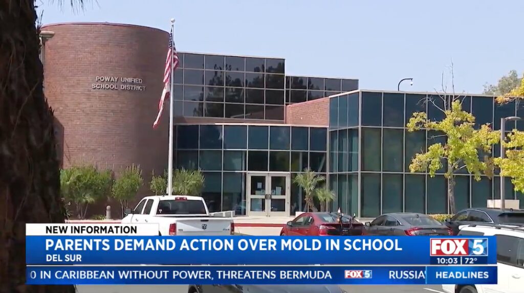 Chaos at San Diego school as kids shut out of classrooms until January due to mold