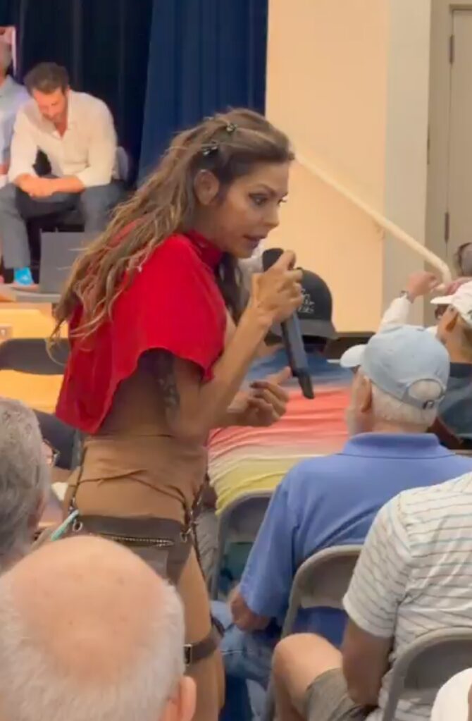 Wild moment homeless Santa Monica city council candidate storms stage in front of rivals