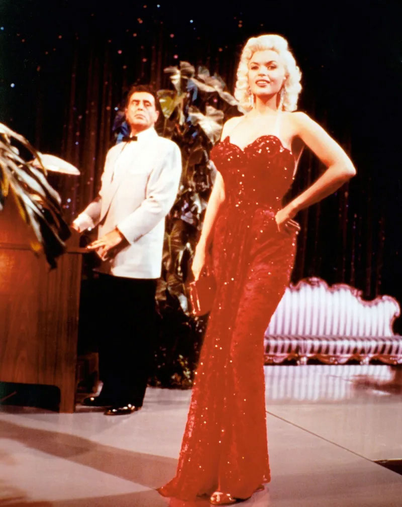 Mariska Hargitay and daughter match in Jayne Mansfield-inspired red sequins on the Emmys 2026 red carpet