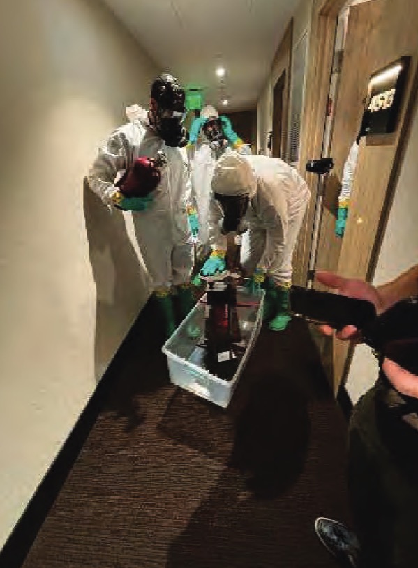 Golden gun, 42kg of fentanyl and an alligator in a tiny tank found in luxury LA apartment