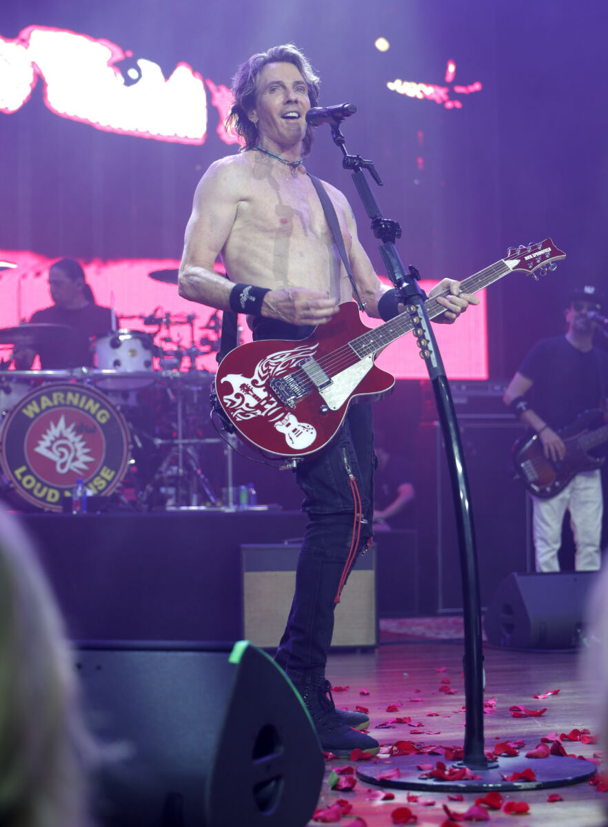 Shirtless Rick Springfield, 77, shows off toned body during Las Vegas concert