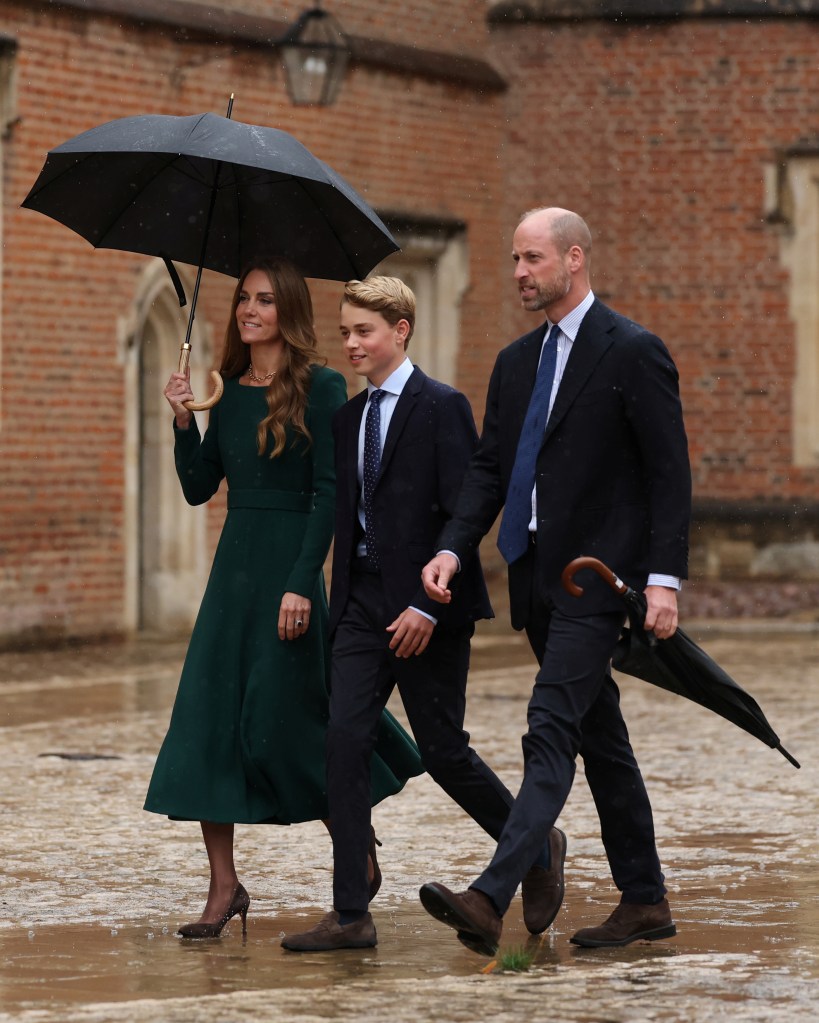 Prince William and Kate Middleton drop off Prince George, 13, for first day at Eton College