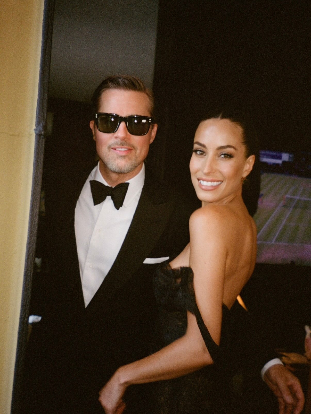 Brad Pitt dishes on Taylor Swift and Travis Kelce’s ‘wedding of the century’ during red carpet date night with Ines de Ramon