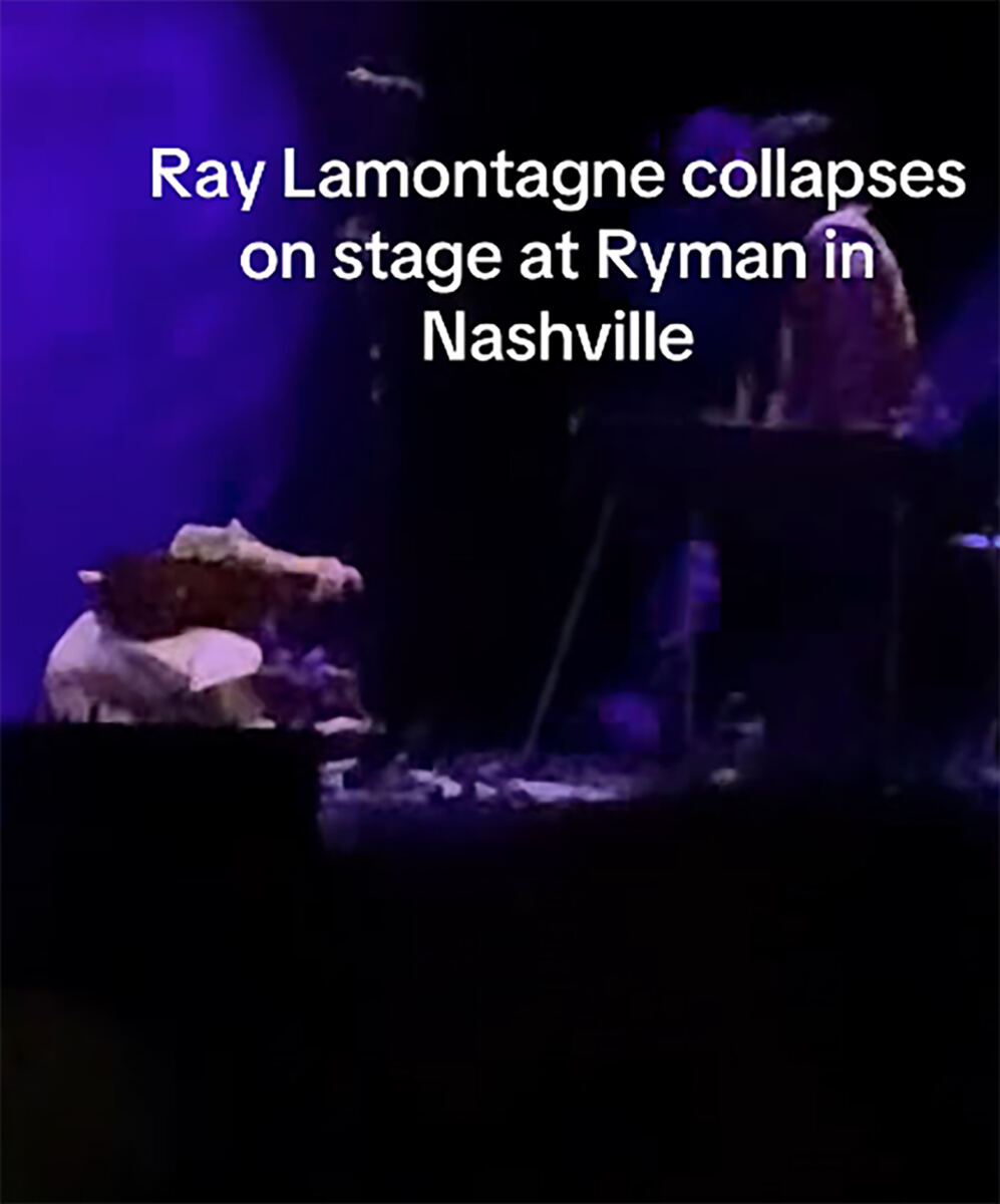 Grammy-winning singer collapses on stage during Nashville performance