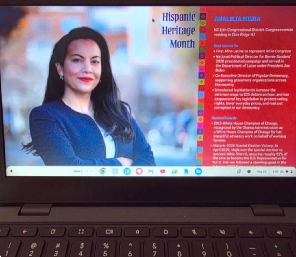 NJ school district forced students to keep image of Dem Rep on their computers, parent says