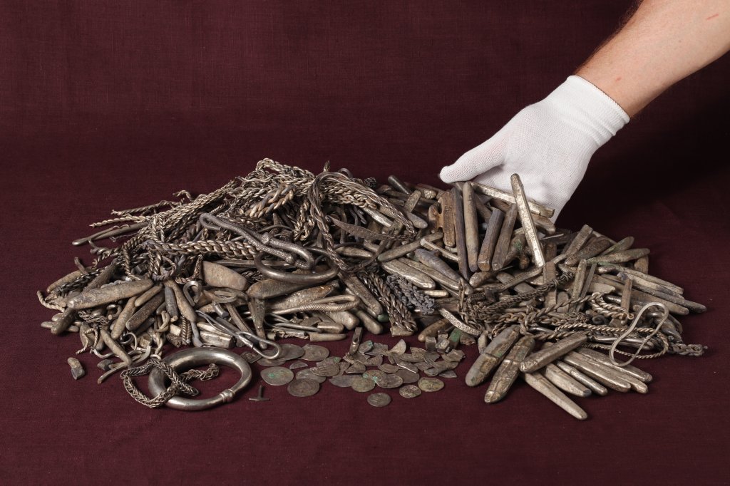 ‘Strange sound’ leads homeowner to unearth massive Viking silver hoard while digging for new patio