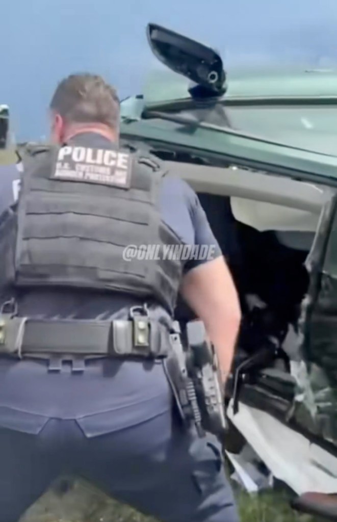 Dramatic footage shows moment stunned cops find survivor in mangled car after Amazon plane crash: ‘We’ve got one breathing!’
