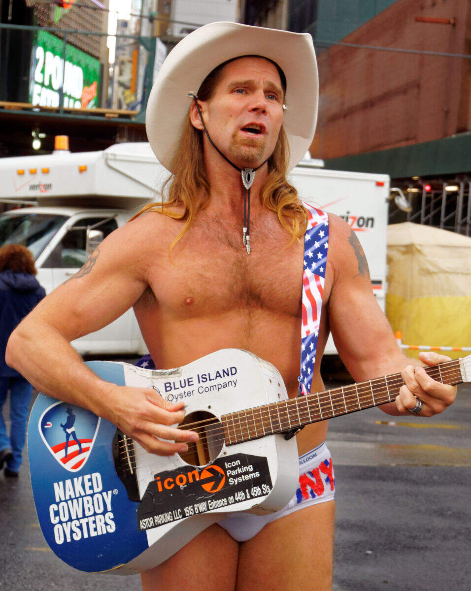 NYC’s Naked Cowboy menaced by unhinged creep days after Times Square killing: ‘I’m shaking in my boots’