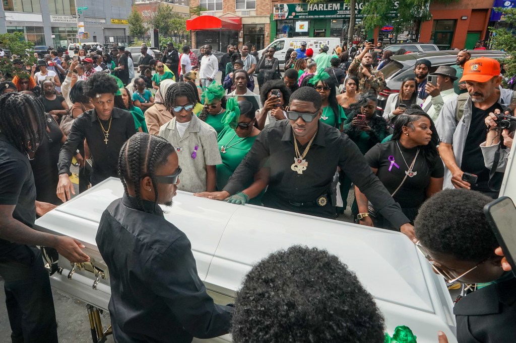 Mourners flood funeral held for tragic NYC mom beaten to death in front of 7-year-old daughter: I’m very devastated