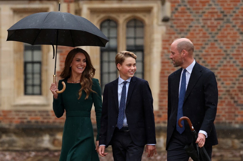 Prince William and Kate Middleton drop off Prince George, 13, for first day at Eton College