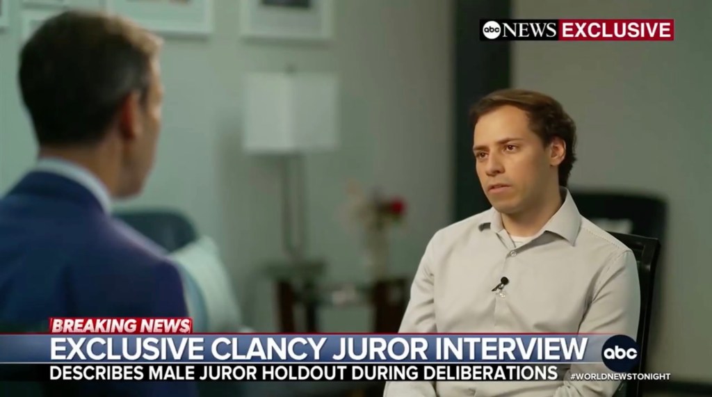 Lone Lindsay Clancy holdout juror did not provide ‘single piece of evidence’ to support his vote: fellow juror