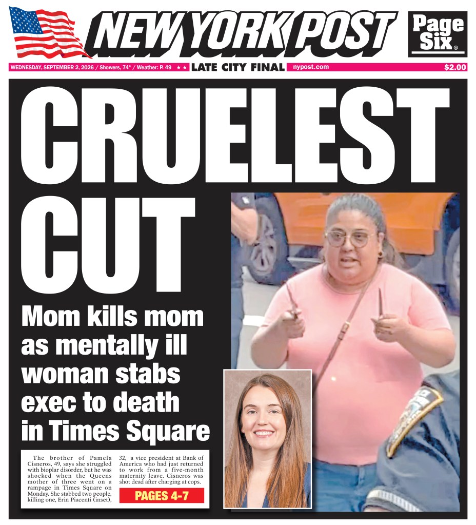 ‘Devastated’ family of BofA exec randomly slain in Times Square releases heartbreaking statement on young wife, new mom