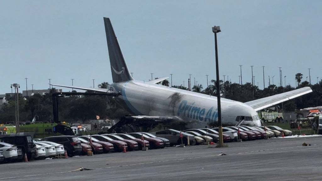 Dramatic footage shows moment stunned cops find survivor in mangled car after Amazon plane crash: ‘We’ve got one breathing!’