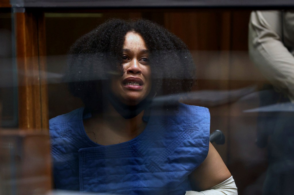 Family of victims in 130mph LA crash storm out of court as gruesome photo shown at Nicole Linton trial