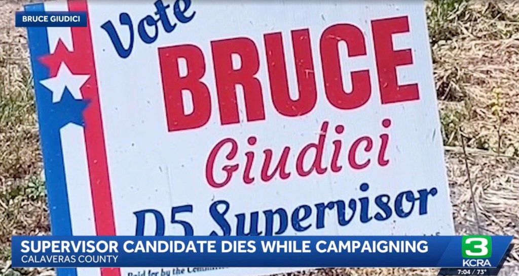 California county supervisor candidate dies while out campaigning
