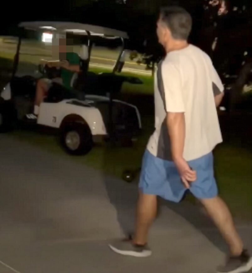 Irvine golfer is battered over the head with his own club by golf course menace