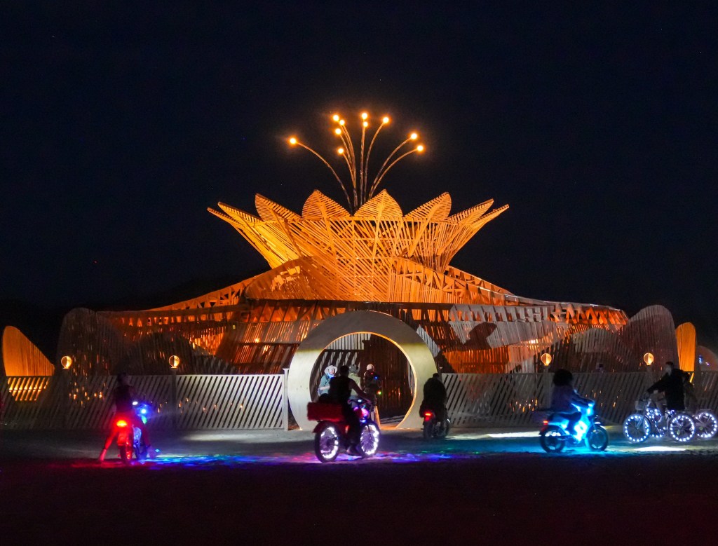 Burning Man’s destroyed Orgy Dome sex tent rises again with 15,000-condom donation
