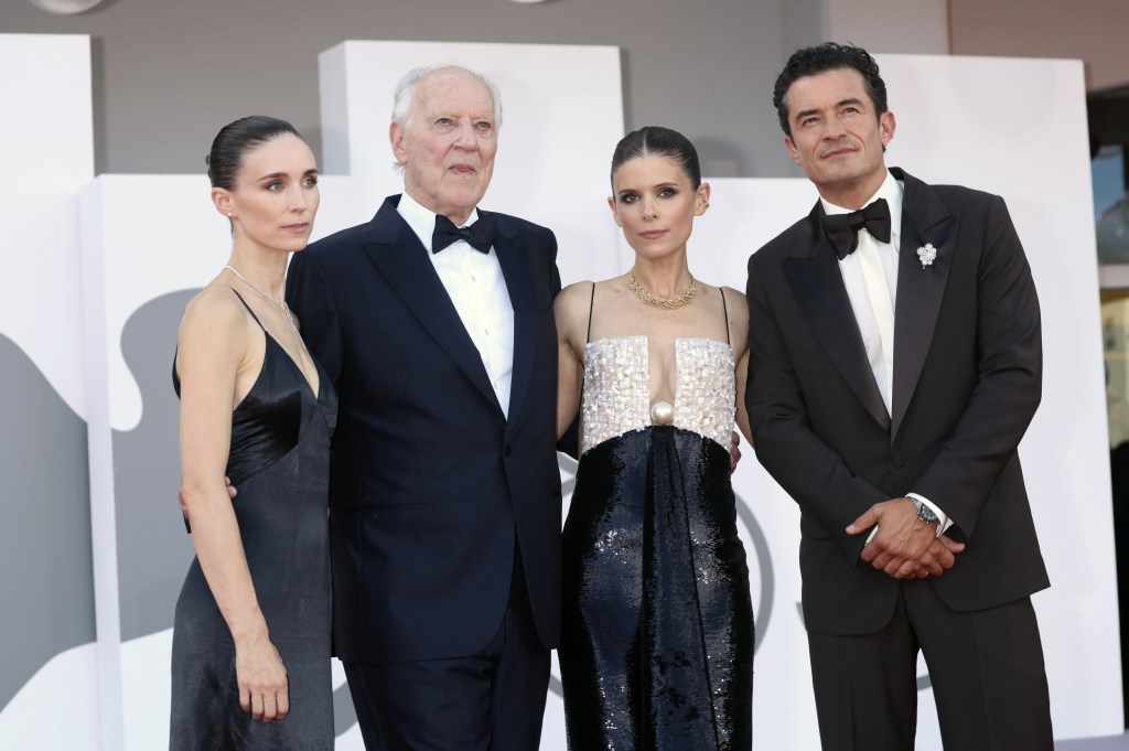 Orlando Bloom gets candid about intimate threesome scene with real-life sisters Rooney and Kate Mara
