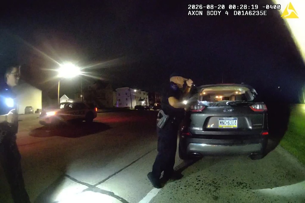 Police release video of finding murdered Pennsylvania college student in back of car