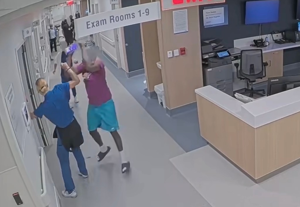 Florida hospital patient unleashes frenzied attack on ER nurse in new $300M room