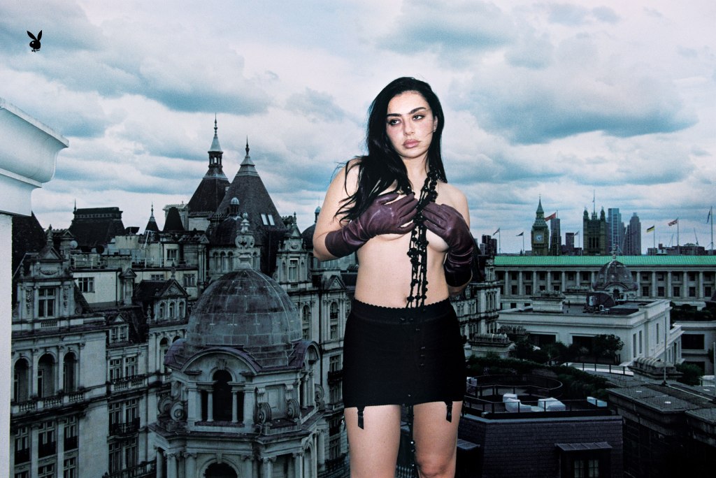 Charli XCX bares all in black lingerie for Playboy’s fall cover