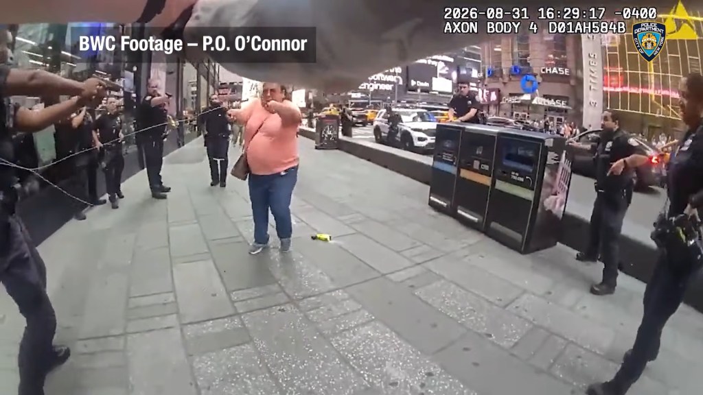 Harrowing NYPD bodycam shows moment police fatally shoot knife-wielding maniac — as she charged at cops