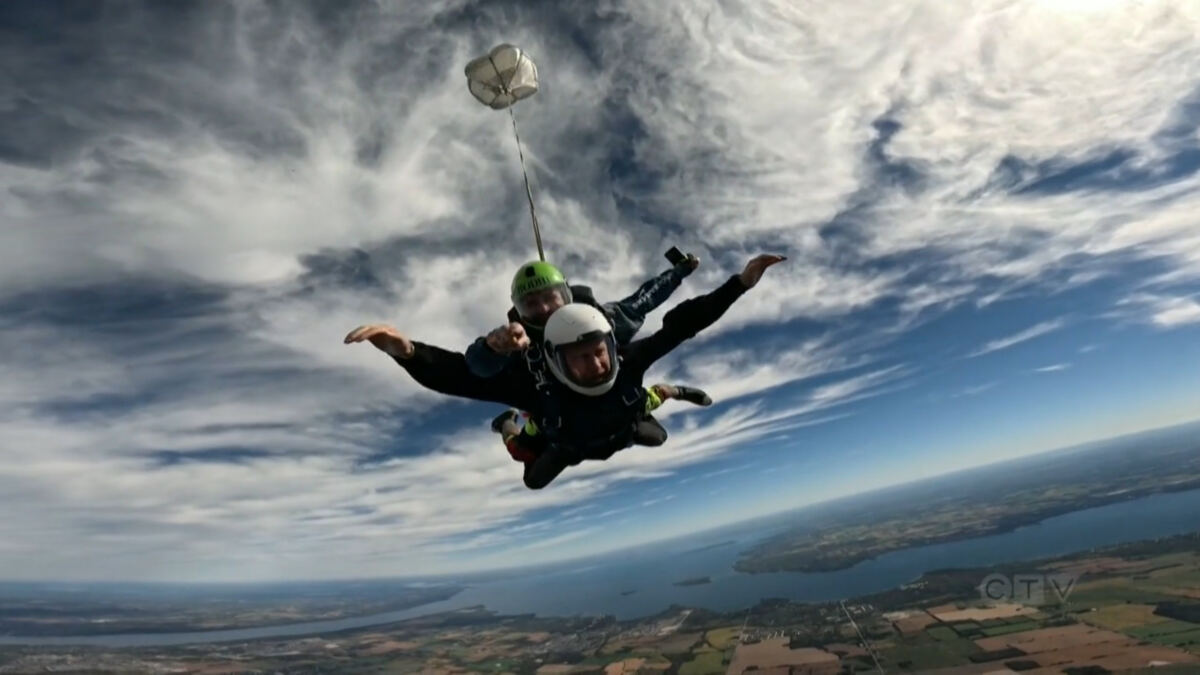 Prince Harry goes skydiving for 102-year-old WWII veteran — leaving Meghan Markle worried