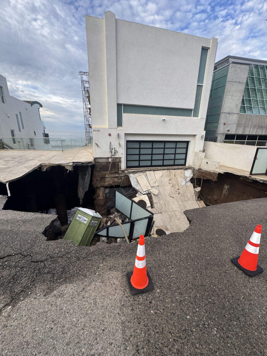 Nicolas Cage’s $10.5M Malibu mansion nearly falls into massive sinkhole that swallows driveway