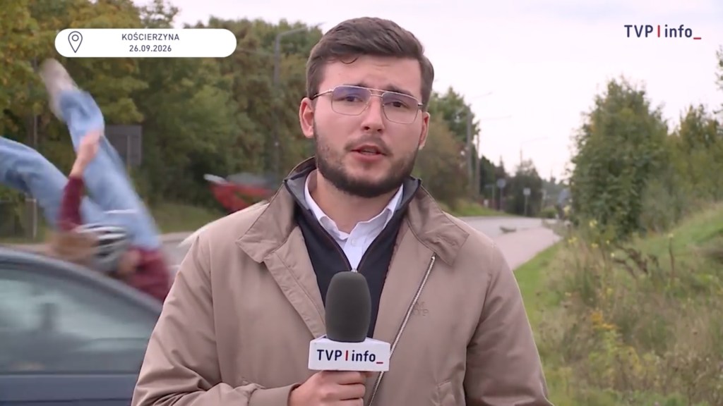 Teen e-bike rider struck by driver during live news broadcast of another car crash, wild video shows