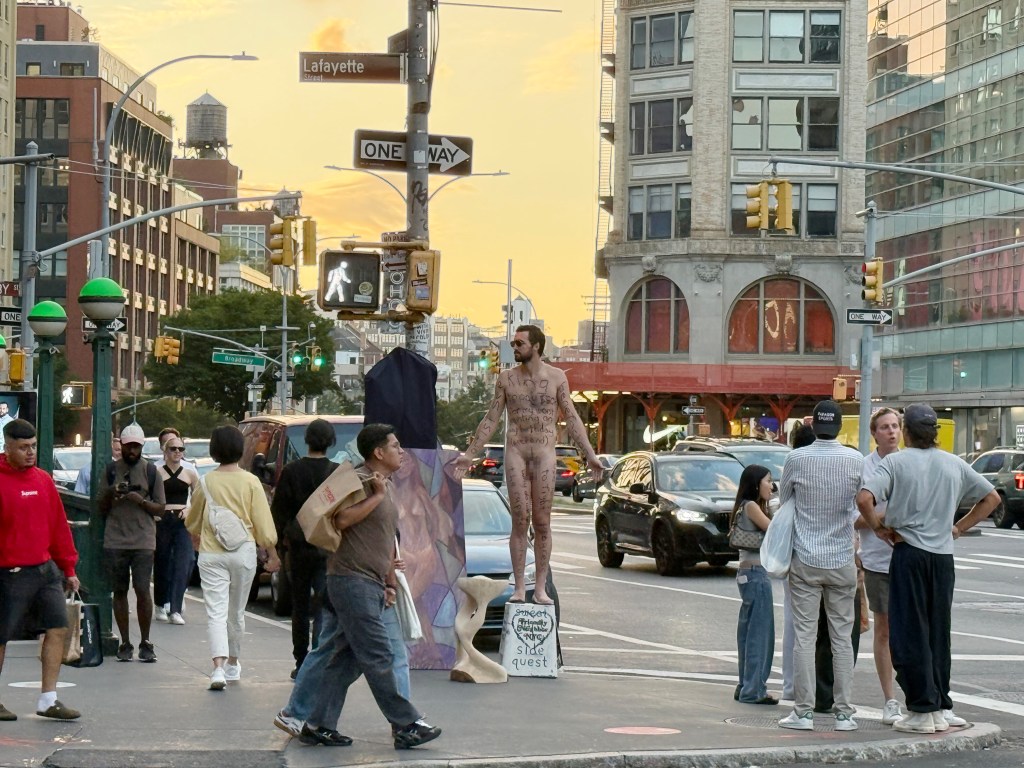 Shameless NYC artist goes fully naked for 3-day stunt — left New Yorkers irate: ‘I wouldn’t be flaunting that’