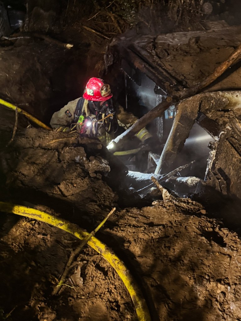 Secret homeless bunker uncovered along ritzy California bike path after fire breaks out