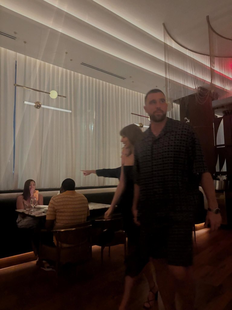 Taylor Swift and Travis Kelce hold hands at Patrick Mahomes’ birthday celebration