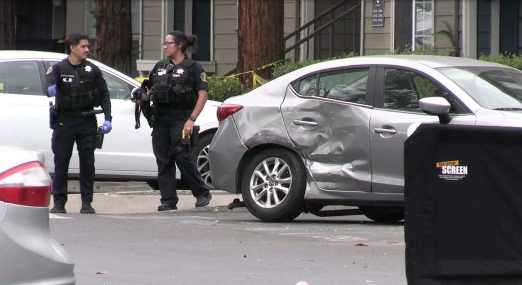 Woman accused of intentionally running over friend in chilling parking-lot murder as another pal turns up stabbed in double-death mystery