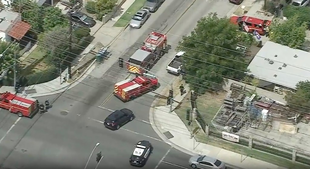California town on lockdown as chemical leak sends yellow smoke spewing out of building