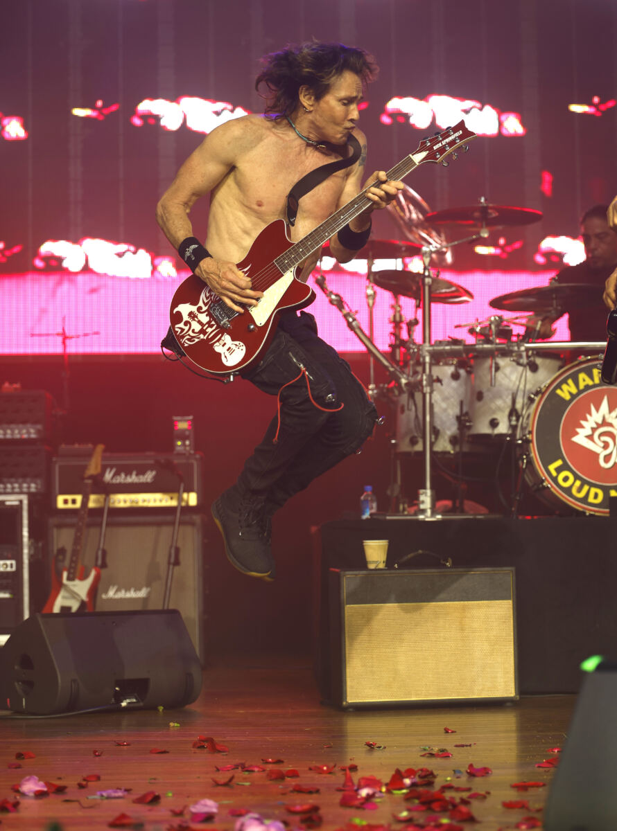 Shirtless Rick Springfield, 77, shows off toned body during Las Vegas concert