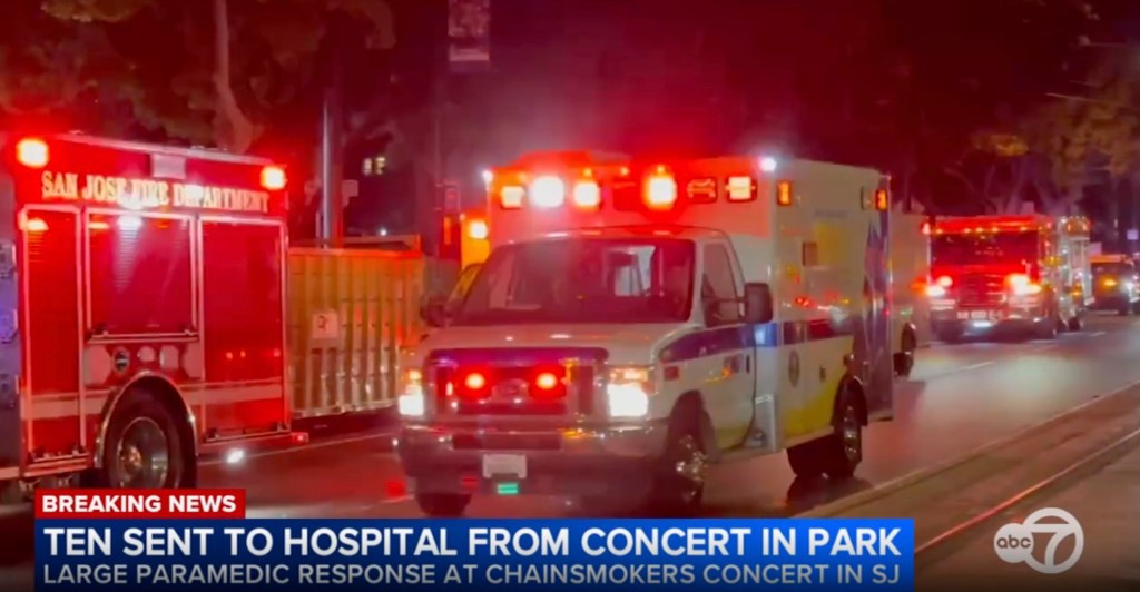 14 fans rushed to the hospital at Chainsmokers’ California concert, second incident in weeks