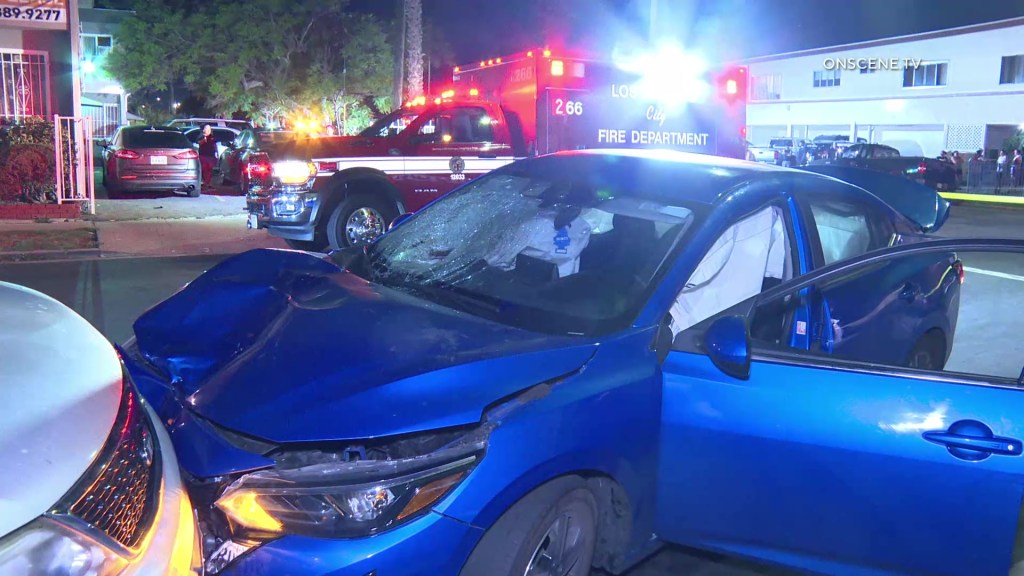 Horrific moment hit-and-run driver kills boy, injuries sister in front of their mom as screams ring out in LA