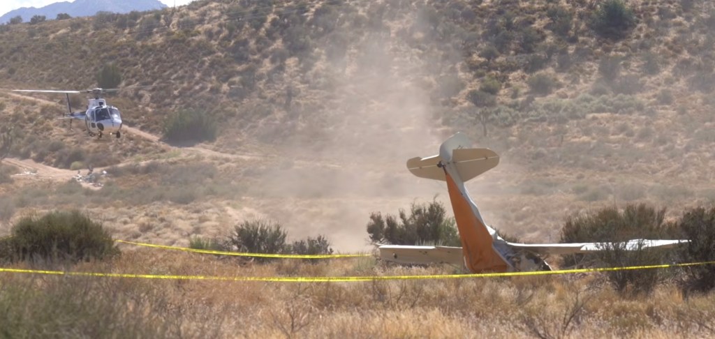 Two dead as plane crashes in California desert