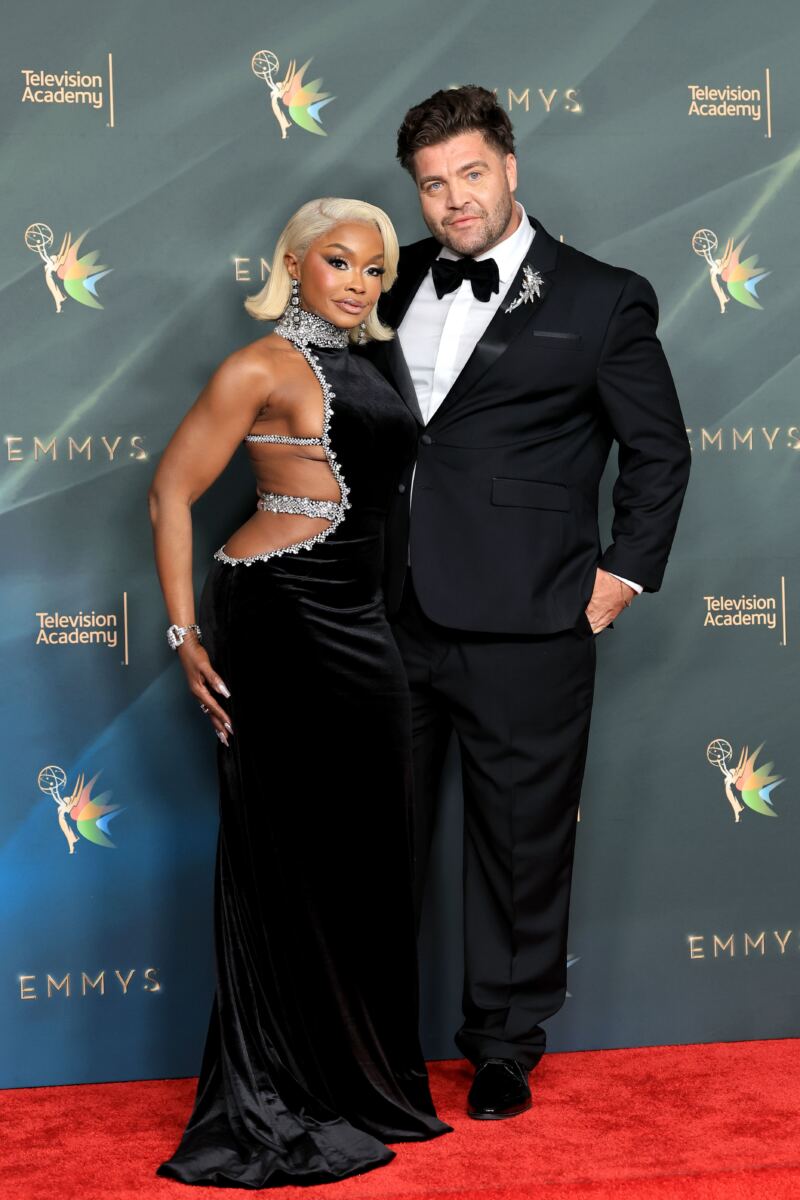 Phaedra Parks and ‘Traitors’ co-star Chris ‘CT’ Tamburello make red carpet debut at Creative Arts Emmys 2026
