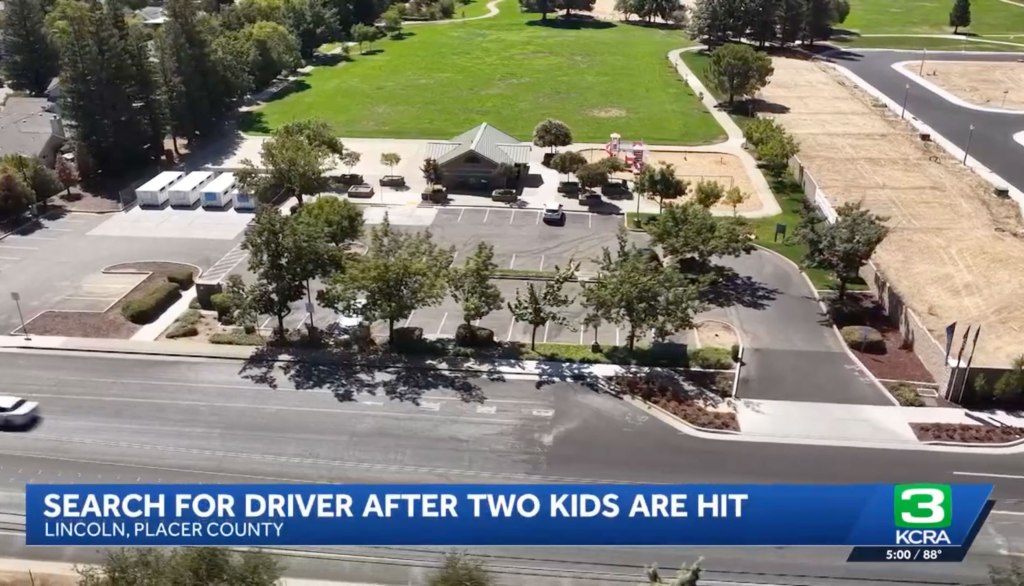 Two kids rushed to hospital after being mowed down by driver while on electric scooters in California