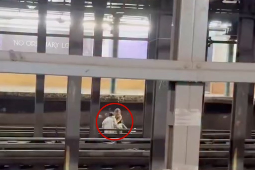 Young man and woman caught on video sitting on NYC subway tracks before being fatally struck 