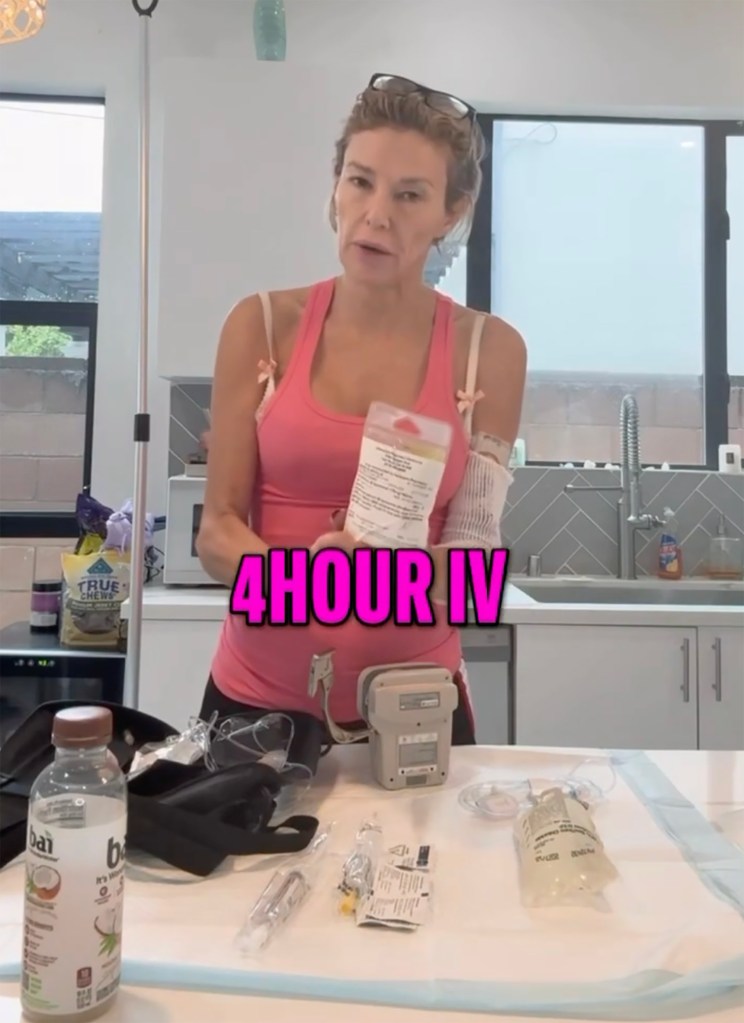 Brandi Glanville details daily 18-hour IV trips for ongoing health struggles: ‘I feel like death’