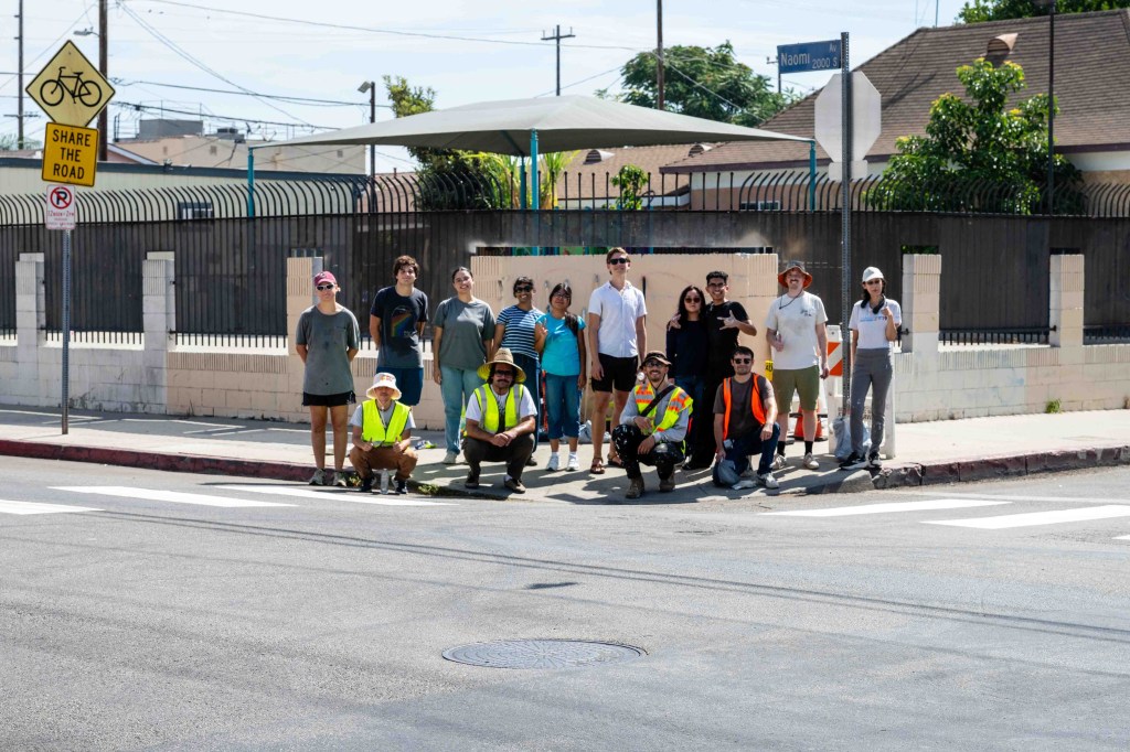 Vigilante paints crosswalk across Hollywood intersection after LA city refused to act