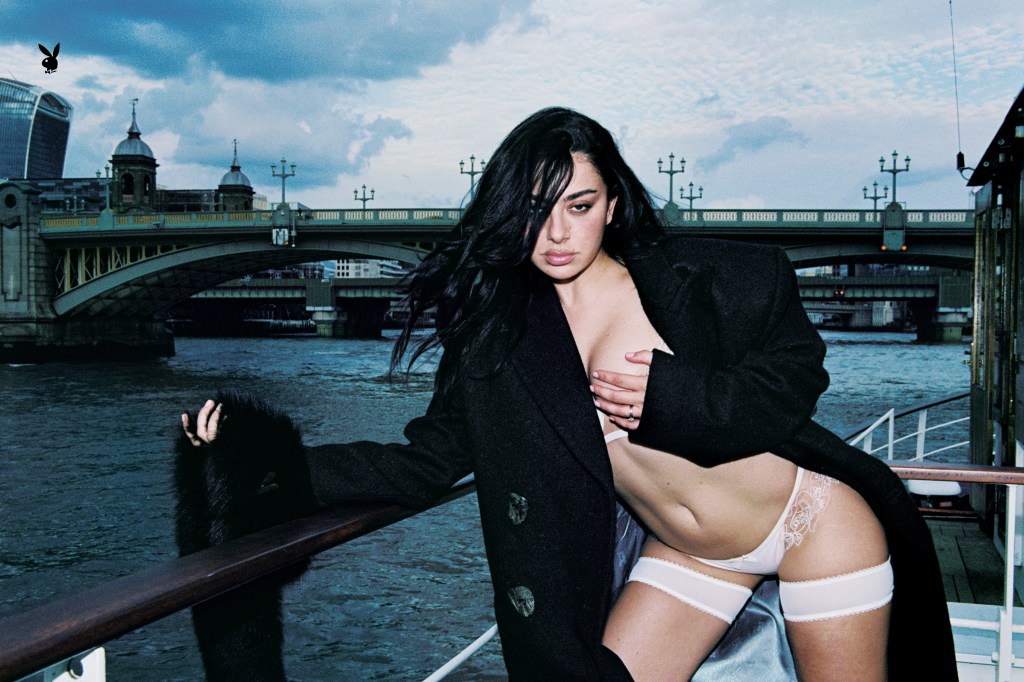 Charli XCX bares all in black lingerie for Playboy’s fall cover
