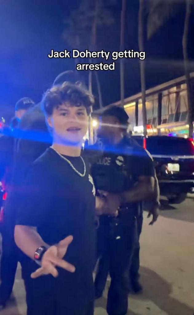 Social media influencer Jack Doherty arrested for domestic violence in Florida