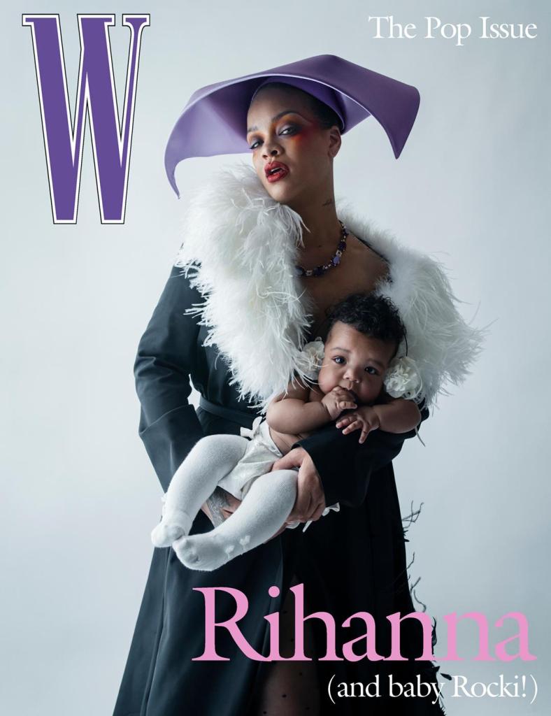 Rihanna and baby Rocki twin in matching pink Dior for tot’s 1st birthday party