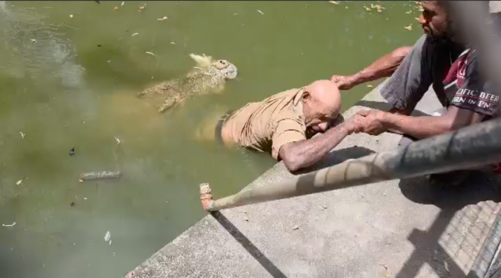 Chilling video shows crocodile chomp handler’s legs as he desperately fights for life: ‘He couldn’t scream’