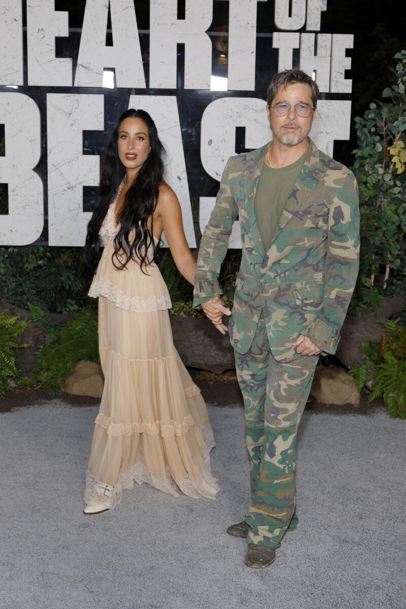 Brad Pitt dishes on Taylor Swift and Travis Kelce’s ‘wedding of the century’ during red carpet date night with Ines de Ramon