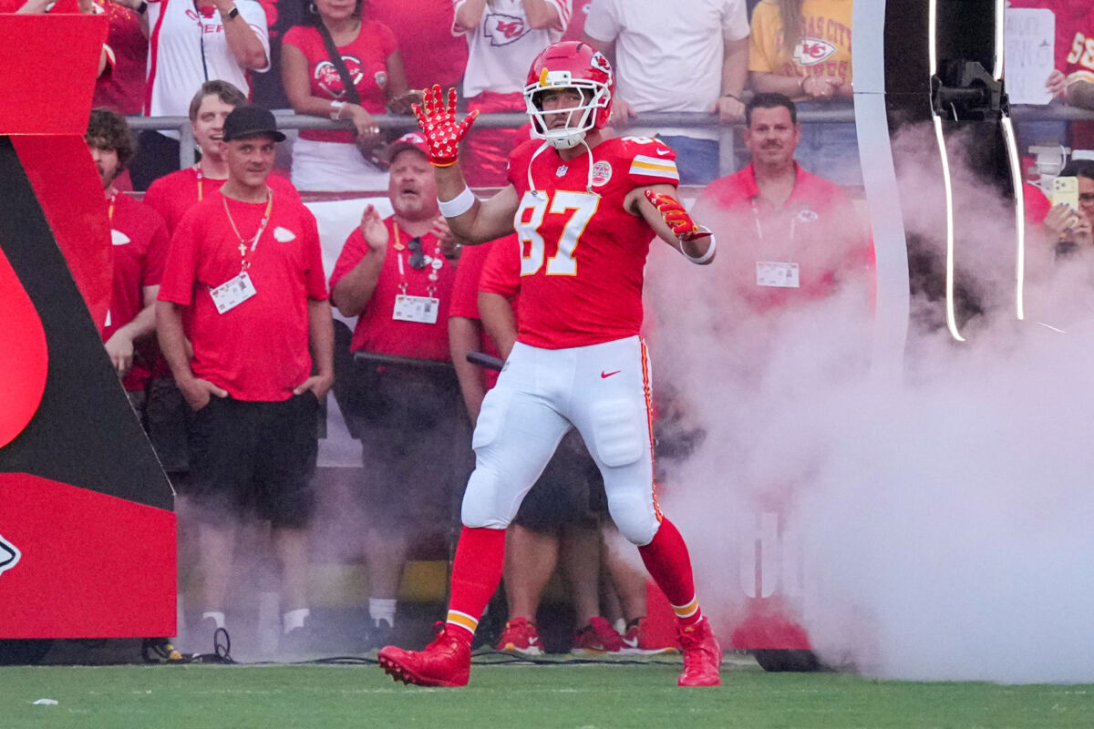 Travis Kelce reacts to Taylor Swift’s viral ‘that’s my husband!’ moment at Chiefs game